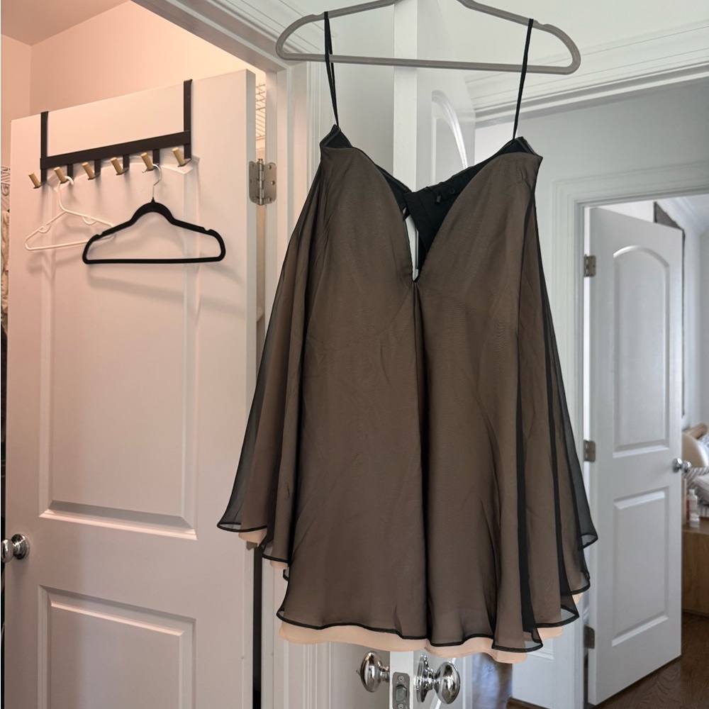 NBD Black Chiffon Dress